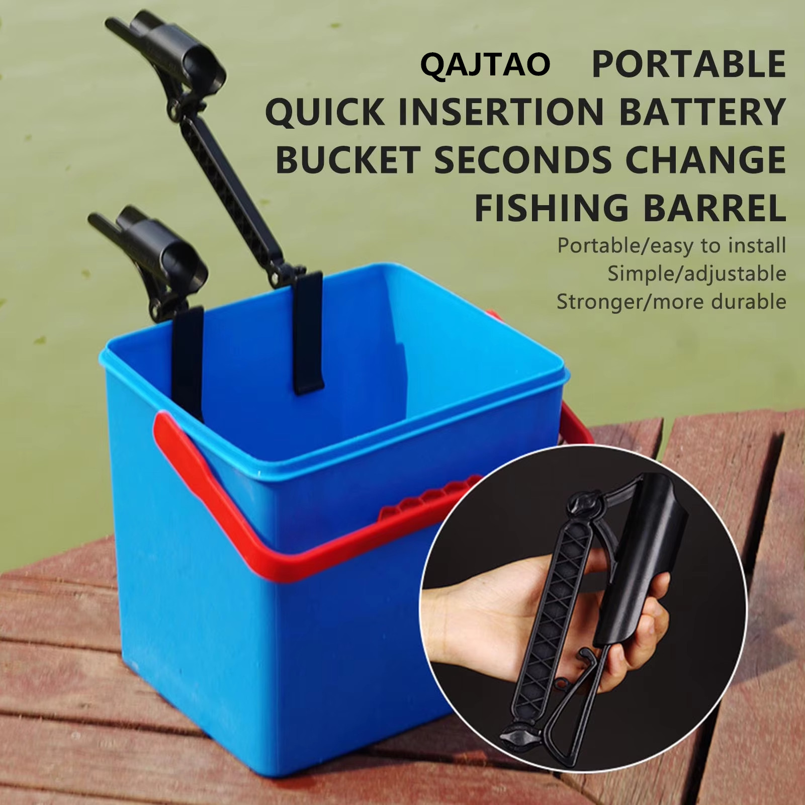 QAJTAO 10-25cm fishing rod rac - Fishing Rod Ice 评论和价格